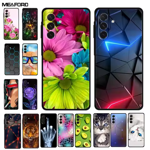 For Samsung Galaxy A36 5G Case Soft Silicone Cover Black Bumper TPU Phone Cases For Samsung A36 Case