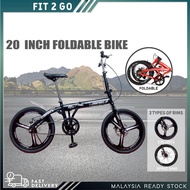 20 Inch Folding Bike Foldable Bicycle Cycling Bike Off-Road City Bicycle Road Bike Adult Children Bi