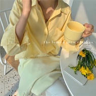Women's Pastel Loose Shirt Type 1 Korean Style (odd 7 days)