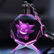 LGJGHJG Childrens Toy Kids Toys Pendant Eevee Togepi Jigglypuff Luminous Keychain Pokemon Keyring Cr