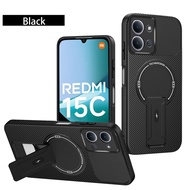 For Redmi 15C Case Redmi 15C 5G Phone Case Redmi 15C Cover Redmi 15c Carbon fiber Stent phone case