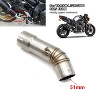 For Yamaha FZ8 FZ8N FZ8S F Z8 S FZ8N YZF-FZ8 FZ800 Fazer 2010 - 2015 Motorcycle Exhaust Escape Middl