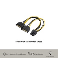 8 Pin PCIe to Dual SATA 15PIN Power Cable, 2X SATA to 8 Pin PCIe Express Graphics Video Card Power C