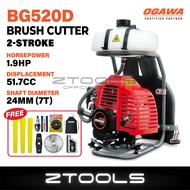 OGAWA BG520 BG520D TB52 Brush Cutter 2-Stroke Petrol Engine 52cc Grass Cutter Mesin Rumput