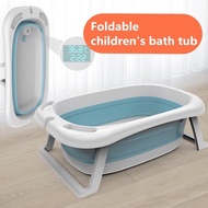 Foldable children's bath tub baby tub smart temperature bath tub folding bath tub children's bath tu