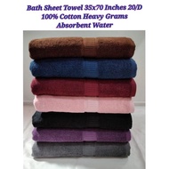 Bath Sheet Towel 90 x 180 cm 100% Combed Cotton Extra Big Bath Towel(35*70 inceh)