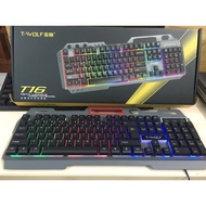 T-wolf T16 7-color Led USB Keyboard