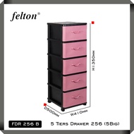 Felton FDR 256 B (5 Tiers) Drawer / Clothes Storage / Clothes Cabinet / Multipurpose Drawer