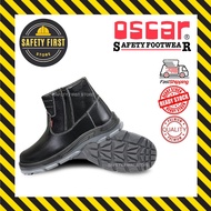 Oscar Safety Shoes Super-tec T 807 Black – Double Zip Boot