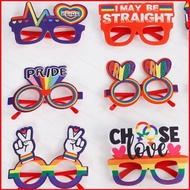 ns4 LGBT Pride Parade glasses urningism Liberal party photo props rainbow decoration