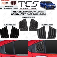 TCS HONDA CITY GM6 2014-2020 CAR WINDOW TRIANGLE LOUVER COVER ACCESSORIES