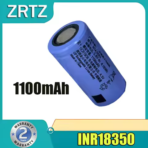 Highest Capacity 18350 INR18350 Rechargable Batteries Li-ion Battery For Power Toys