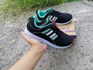 Sepatu Sneakers Wanita ANDO WENDY-DYNA Size 37-40 Black/Green Sepatu Olahraga-Senam-Jogging-Sekolah