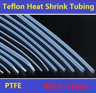 0.5mm/1mm/1.5mm/2mm/2.5mm/3mm/4mm/5mm~15mm PTFE 1.7:1 Teflon Heat Shrink Tubing Insulation Tubing Tube Sleeving Wire Cable Protection -2/1Meters