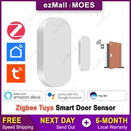 Tuya Smart Zigbee Door Sensor Wireless Window Open Closed Detector App Notification Security Alarm Alexa Google