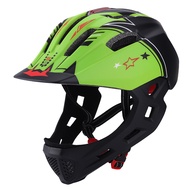 Children Bike Helmets Full Face Covered with USB Charging Light Skateboard Scooter Bicycle Riding for Kids Cycling Equipment