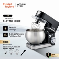 Russell Taylors 1300W 5L Stand Mixer S3 Cake Kitchen Blender