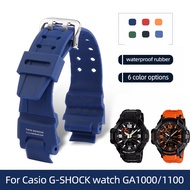 Rubber watch strap for Casio G-SHOCK watch GA-1000/1100 GW4000/G1400/GW-A1000 series Silicone Men's Bracelet Accessories