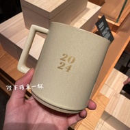 Japan Starbucks Cup 2024 Minoyaki Nakame Black Workshop Beige Ice Blue Avocado Green Mug