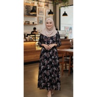 Tiara Midi Dress Rayon Premium | Gamis Rayon | Midi Dress rayon | Midi Dress rayon premium| Gamis wu