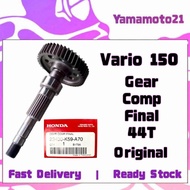 Vario150 Vario 150 Gear Comp Final Local 23430-K59-A70 44T 44 T Rear Wheel Shaft Engine Roda Belakan