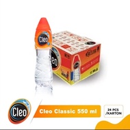 Cleo classic Air Mineral 550ml x 24 Botol khusus GOSEND/GRAB