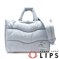 Coach Loop Tote，再生聚酯波浪紋絎縫，CBC03，女士聚酯手提包，雲白色 [全新未使用]