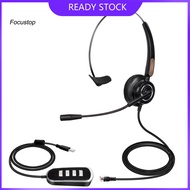 FOCUS U900 H510 Telephone Headset High Fidelity Noise Reduction Breathable 35mm RJ9 MIC Long Cable Call Center Headphone for Telemarketing
