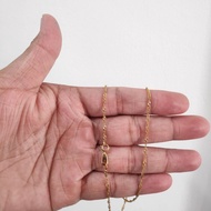 10K GOLD USA Necklace, Twisted Chain, Looks Gold Chain Fashion Jewelry 18 - 20inches