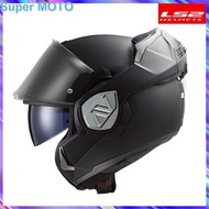 Original LS2 ADVANT FF906 Motorcycle Flip Up Helmets ECE 22.06 180° Flip Back Capacete Ls2FF906 Twin