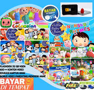 Flashdisk Video edukasi Anak Pintar 32 GB FREE OTG - BISA BAYAR DITEMPAT - BADANAMU - BABY SHARK - COCOMELON