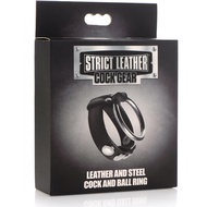 *GENUINE LEATHER* Strict Leather Cock Gear Leather and Steel Cock and Ball Ring