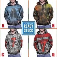 Avenged Sevenfold Zipper Hoodie A7X Fullprint Hoodie Polyester Jersey Material | Size S M L XL XXL 3