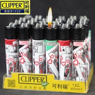 Clipper Lighter Butane Gas Open Flame Torch Lighter Interesting Ignition Gadgets Men'S Lighter Smoki