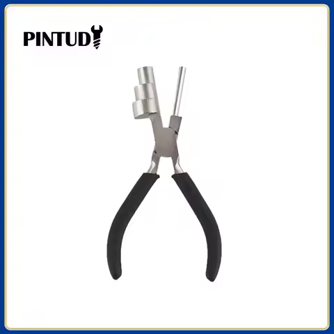 Pliers Big Head Three Section Flat Mouth Round Mouth Pliers Mini Jewelry Pliers Jewelry DIY Pliers W