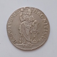 1786年荷屬(荷蘭東印度公司)印尼1古爾盾(Gulden)流通銀幣-烏得動支鑄造