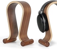 VKheroKV Wooden Headphone Stand Stylish Desk Headset Holder for Over-Ear Headphones Headset Stand for Sennheiser, Bose, Beats, Razer, AKG, Airpod Max, HyperX, Sony PS4 et.