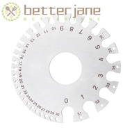 BETTER-JANE Round Wire Gauge, Metric and Imperial Scales Non-Ferrous Metal Gauge Thickness Gauge, St