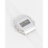 Casio 復古系列手錶 透明錶帶及白色錶身