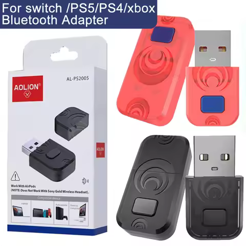 Controller Adapter for PS5 PS4 Controller Wireless Bluetooth Adapter for Nintendo Switch