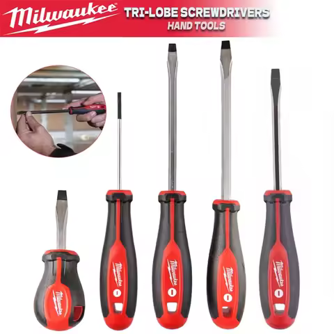 MILWAUKEE SL Tri-Lobe Screwdrivers Slotted Screwdriver Milwaukee Hand Tools Accessories 4932471780 4