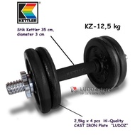 Dumbbell Set dumbell KZ 12.5kg stick KETTLER Rubber barbell stick barbell