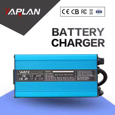 25.2V 20A Lithium ion Fast Charger 6S 21.6V 22.2V 18650 Lithium Battery Suitable with Cooling Fan