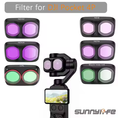 ULMATN ND Filter for DJI pocket 4P Filter Black Mist 1/4 Adjustable Glass Lens MCUV Nd 8/16/32 Filte