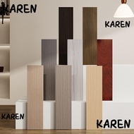 KAREN Skirting Line, Self Adhesive Windowsill Floor Tile Sticker, Home Decor Waterproof Wood Grain Living Room Waist Line