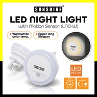 Sunshine LED Night Light With Motion Sensor (3-Pin Plug In)  [LNC-W]