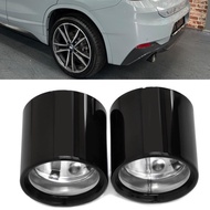 2pcs/lot Car Exhaust Tip Trim For BMW X2 F39 16d 18d 18dX 18i 20d 20dX 20i 20iX 25dX 25i 25iX 28iX M