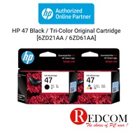 HP 47 Black / Tri-Color Original Cartridge [6ZD21AA / 6ZD61AA]