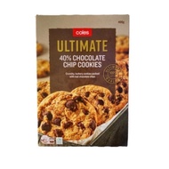 Coles Ultimate 40% Chocolate Chip Cookies 400g