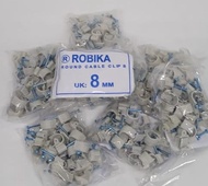 Paket 10 Pcs Klem Kabel Listrik Murah / Klem Kabel / Paku Klem / Paku Klem Listrik Tempel Dinding / 